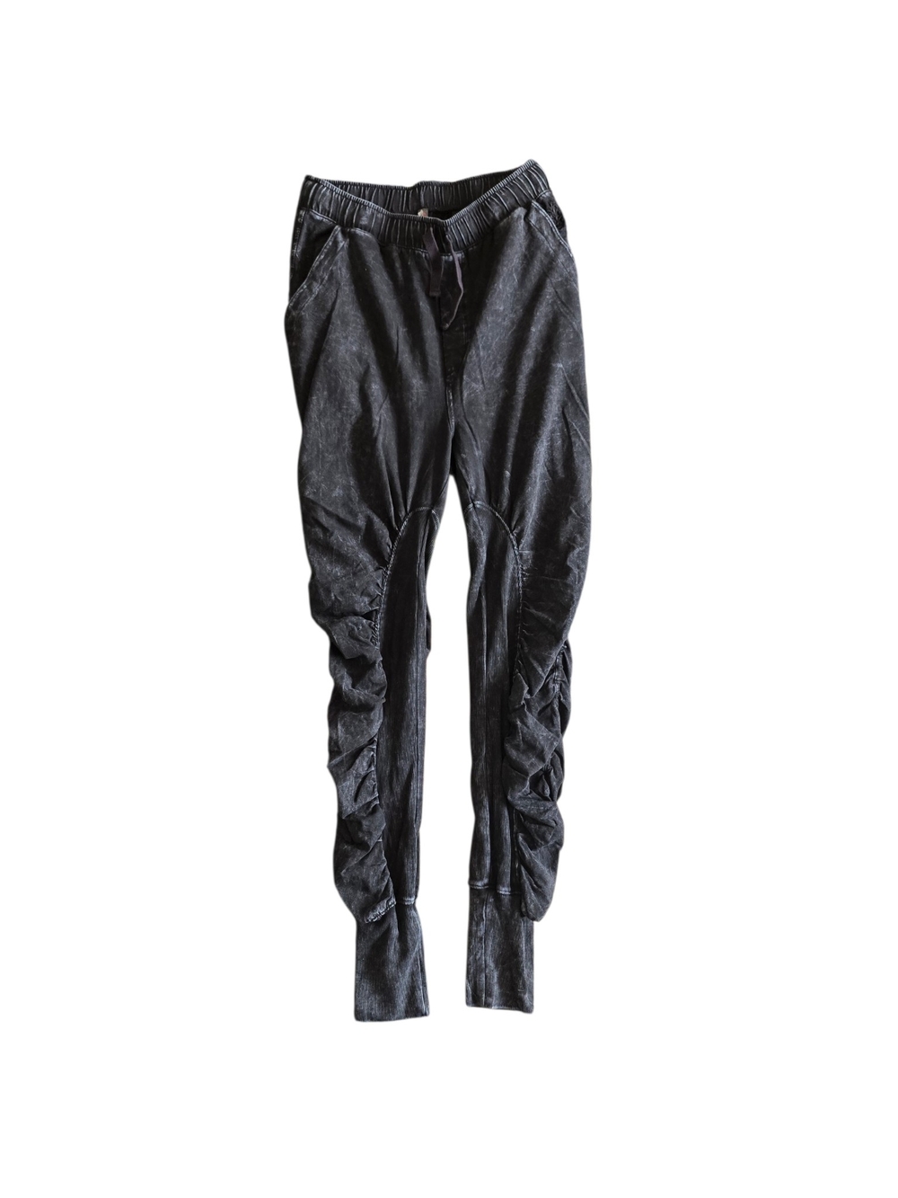 Free People Movement Black Ruched Drawstring Jogger Pants Size XS